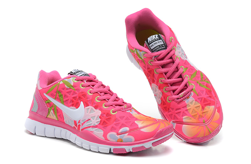 Hot Nike Free Tr Fit Women Shoes White/Deeppink/Yellowgreen